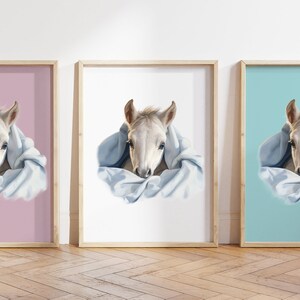 Cualquier color - Impresión de potro gris - Cartel de potro gris - Impresión de animales bebés - Cartel de animales bebés - Arte infantil - Arte animal - Cualquier tamaño