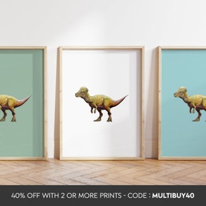 Any colour  -Pachycephalosaurs Print - Pachycephalosaurs poster - Pachycephalosaurs Art - Pachycephalosaurs print - Any Size