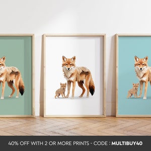N&#39;importe quelle couleur - impression de coyote - affiche de coyote - art de coyote - impression de coyote - n&#39;importe quelle taille