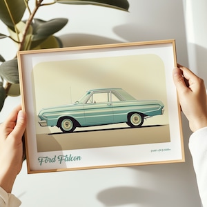 Ford Falcon Landschaftsdruck, Ford Poster, Ford Wandkunst, Ford Gemälde, Ford Druck in mehreren Größen, Geschenk