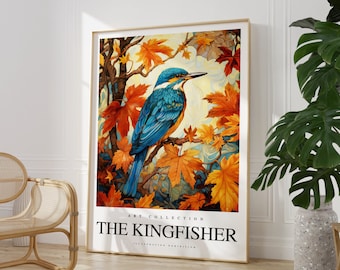 Qualquer cor - Impressão Kingfisher - Poster Kingfisher - Arte Kingfisher - Impressão Kingfisher - Qualquer tamanho