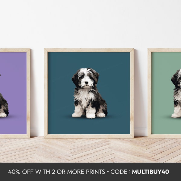 Any colour - Any Size - English Sheep Dog poster - English Sheep Dog print