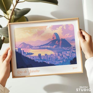 AnyColour - Rio de Janeiro, Brazil, landscape print, Rio de Janeiro poster, Rio de Janeiro wall art, Travel poster