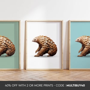 Any colour  - Pangolin Print - Pangolin poster - Pangolin Art - Africa print - Any Size