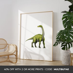 Any colour - Brachiosaurus poster -Dinosaur print - Brachiosaurus artwork - Nature poster