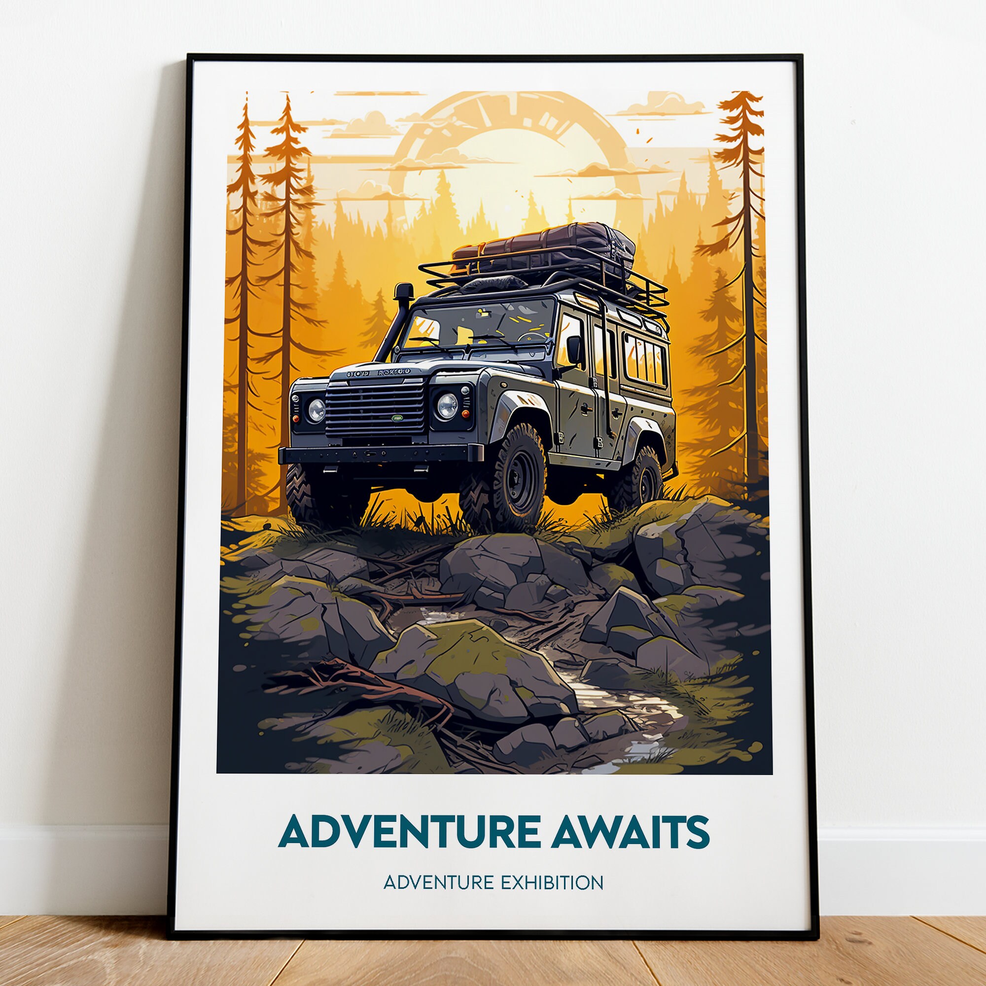 Any colour - Defender Adventure Print - Defender Adventure poster - Travel Poster - Personalisation - Adventure Gallery Art - Any Size