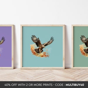 Qualsiasi colore - Stampa Poiana - Poster Poiana - Arte Poiana - Stampa uccelli - Qualsiasi dimensione