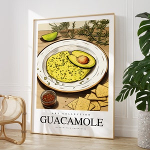 Any colour  - Guacamole Print - Guacamole poster - Guacamole Art - Kitchen print - Cafe art - Any Size