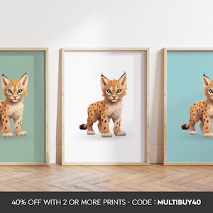 Any colour  - Canadian Lynx Print - Canadian Lynx poster - Canadian Lynx Art - Canadian Lynx print - Any Size