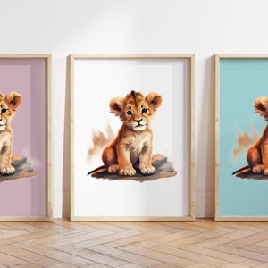 Cualquier color, Impresión de dinosaurio bebé, Póster de dinosaurio bebé, Impresión de animal bebé, Póster de animal bebé, Arte de guardería, Arte animal, Cualquier tamaño