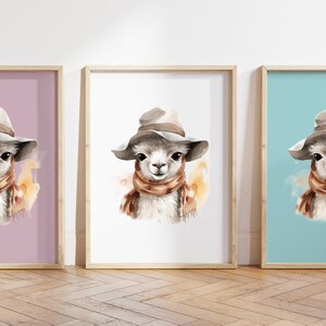 Cualquier color - Baby Alpaca Print - Cartel de Baby Alpaca - Baby Animal Print - Baby Animal Poster - Nursery Art - Nursery Room Art - Cualquier tamaño