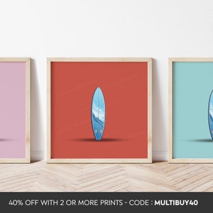 Any colour - Any Size - Surfboard artwork - Surfboard  poster - Surfboard print