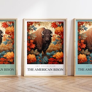 Der Bison-Druck – amerikanisches Bison-Illustrationsposter – Bison-Kunst – Tierdruck – jede Größe