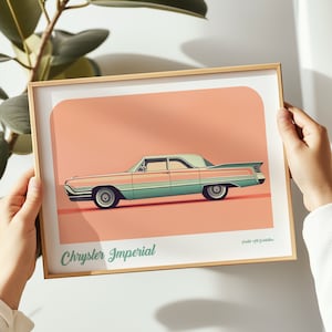 Stampa paesaggistica Chrysler Imperial, poster Chrysler, arte murale Chrysler, pittura Chrysler, stampa Chrysler in più dimensioni, regalo