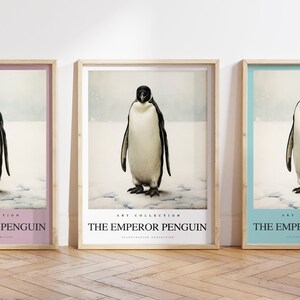 Emperor Penguin poster - Emperor Penguin Print -  Emperor Penguin art - Bird Art - Birds print - Any Size