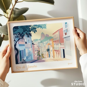 AnyColour - Rio de Janeiro, Brazil, landscape print, Rio de Janeiro poster, Rio de Janeiro wall art, Travel poster
