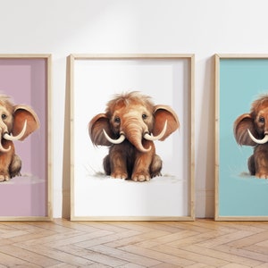 Cualquier color - Impresión de dinosaurio bebé - Cartel de dinosaurio bebé - Impresión de animales bebé - Cartel de animales bebé - Arte infantil - Arte animal - Cualquier tamaño
