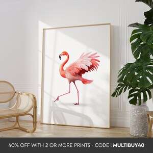 Any colour  - Flamingo Print - Flamingo poster - Flamingo Art - Africa print - Any Size