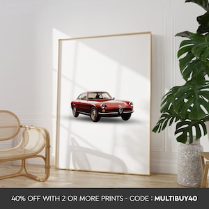 Any colour - Alfa Romeo poster - Alfa Romeo print - Alfa Romeo art - Any Size