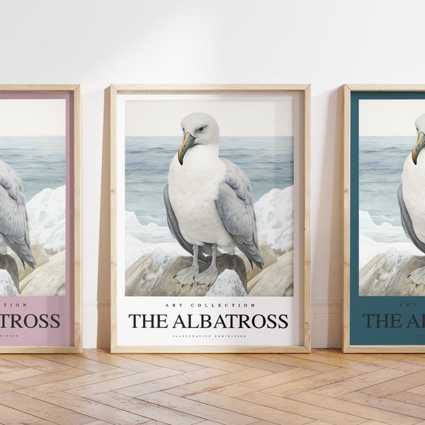 Jede Farbe – Der Albatros-Druck – Das Albatros-Poster – Die Albatros-Kunst – Vögel-Druck – Jede Größe