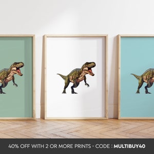 Any colour - Giganotosaurus Poster- Dinosaur print - Giganotosaurus  artwork - Giganotosaurus poster