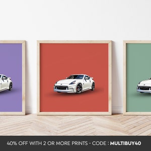 Any colour - Nissan 370z - Nissan 370z print- Subaru poster - Any Size