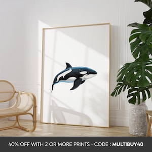 Any colour - Orca Print - Killer whale poster - Killer Art - Animal print - Any Size