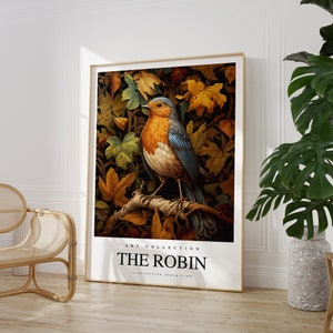 The Robin poster - The Robin Art - The Robin print - Robin painting- Any Size