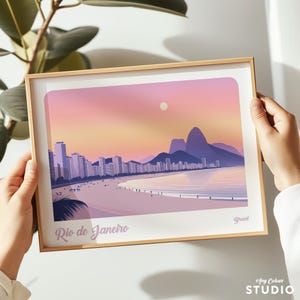 AnyColour - Rio de Janeiro, Brazil, landscape print, Rio de Janeiro poster, Rio de Janeiro wall art, Travel poster