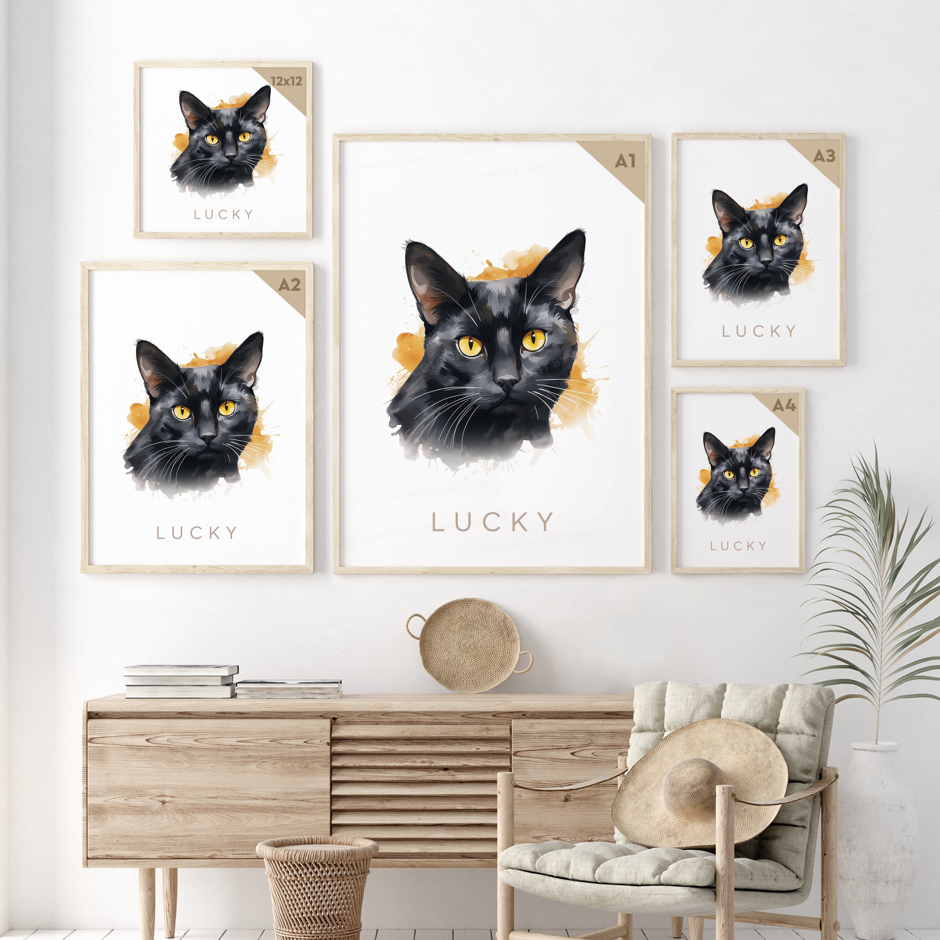 Custom Cat Poster - Bombay Cat Poster - Bombay Cat Print - Bombay ...
