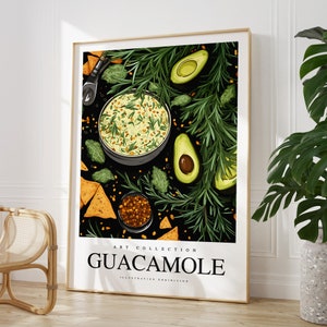 Any colour  - Guacamole Print - Guacamole poster - Guacamole Art - Kitchen print - Cafe art - Any Size