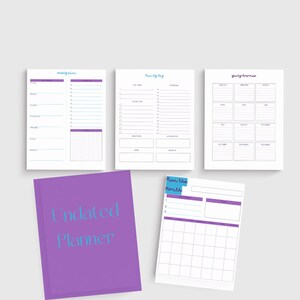 Undated planner