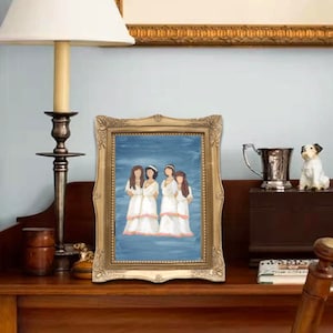 Anastasia Romanov Sisters OTMA Painting Print - Russian Art Royal Family 1997 Princess Anastasia Victorian/Edwardian