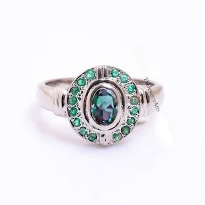 Vintage Alexandrite Ring, Alexandrite Ring, Oval Alexandrite Ring, Purple And Green Alexandrite Ring, Alexandrite Jewelry