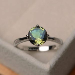 Sultanite Ring-Sultanite Diaspore Colors Change Ring-Colours Changing Ring-Bride Sultanite Ring-Turkey Sultanite-Vintage Sultanite Ring