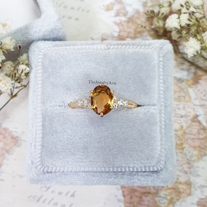 Beautiful Oval Cut Yellow Topaz Ring 925 Sterling Silver  Ring Handmade  Ring Promise Yellow Color Topaz Ring Unique Yellow Topaz Ring