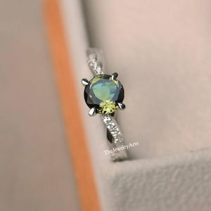 Sultanite Diaspore Colors Change Ring-Sultanite Ring-Colours Changing Ring-Bride Sultanite Ring-Turkey Sultanite-Vintage Sultanite Ring