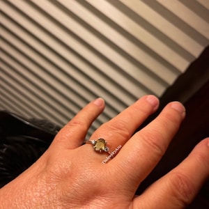 Natural Golden Topaz Ring- Yellow Topaz Ring-Silver Topaz Ring-Gemstone Jewelry-Vintage Ring-Birthstone Topaz Ring