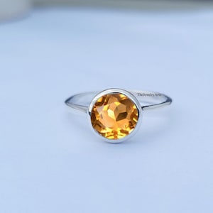 Yellow Golden Topaz Ring Stylish Women Ring Golden Topaz Ring-Promise Ring-Gift For Women-Yellow Topaz Ring- Gemstone Ring-Birthstone Ring.