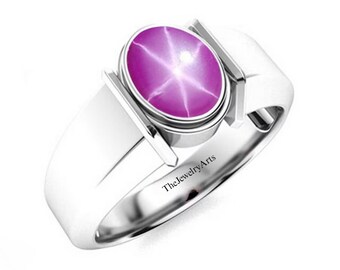 Ruby Star Ring, Lindy Star Ruby Vintage, Men Ring Engagement Art Deco Ring Dainty Ring, Wedding Gifts Beautiful Ruby Star Ring