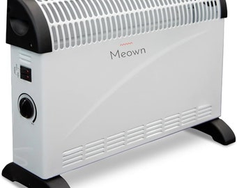 Meown Electric Thermoconvector 2000W Portable Electric Convector Heater Over Heat/Tip Over Cut-Out Function Heat Settings - for Home, Office