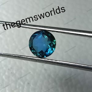 Teal sapphire stone ,round cut 7,8 mm  ocean teal sapphire, teal sapphire bluish green teal sapphire, teal sapphire, Lab grown teal sapphire