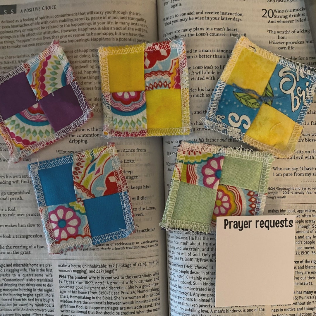 Pocket Prayer Quilt set of 5 Etsy