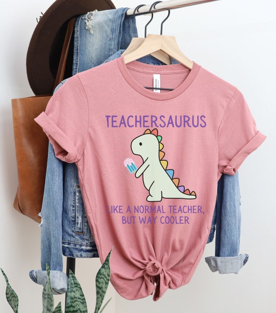 Dinosaur Teacher Shirt, Cute Teacher Tees, Elementary Teacher
