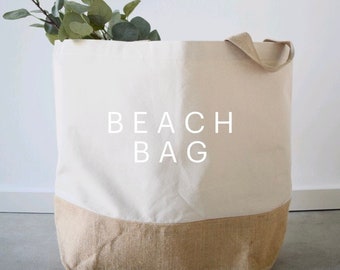 Jutebeutel | Beach Bag | Shopper | Tragetasche | personalisiert | Handmade