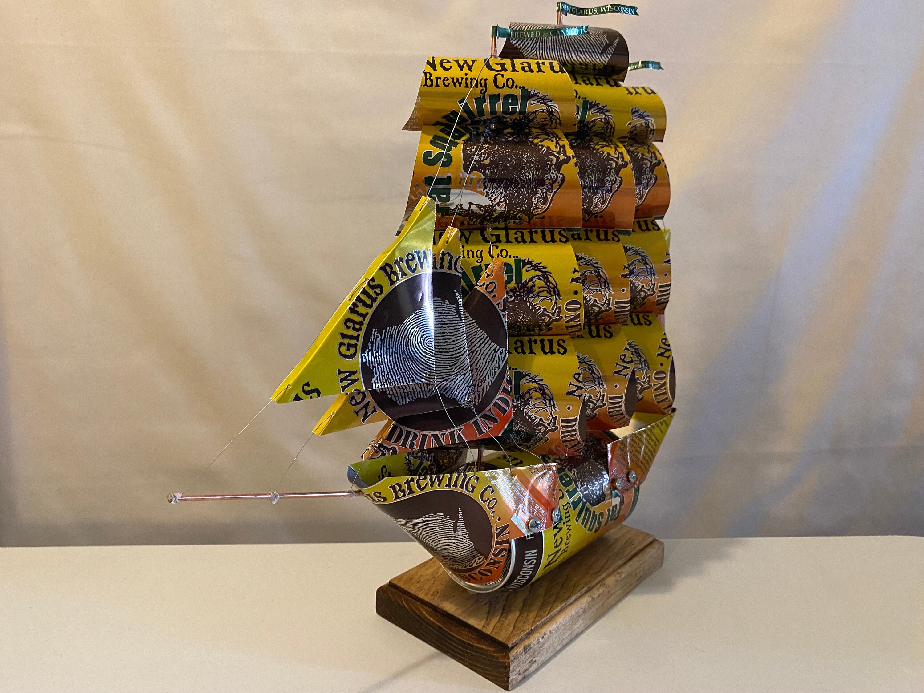 New Glarus Fat Squirrel Beer Can Ship Etsy