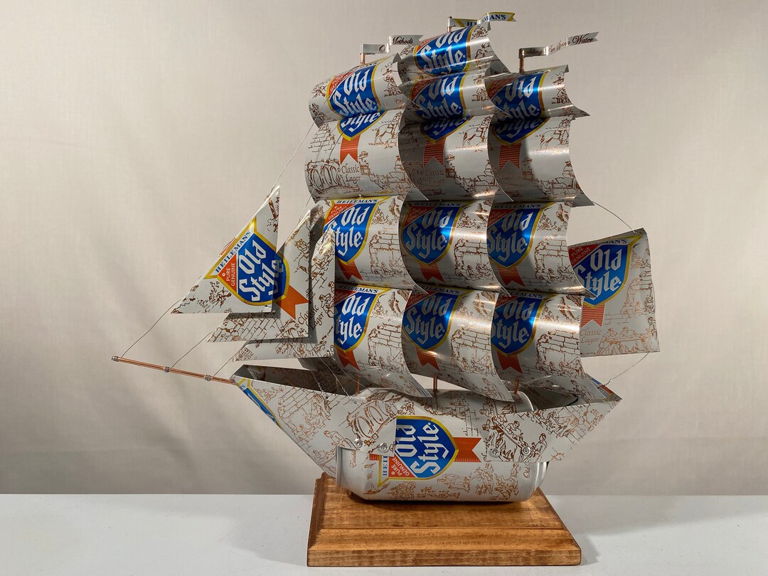Heileman's Old Style Beer Can Ship Etsy