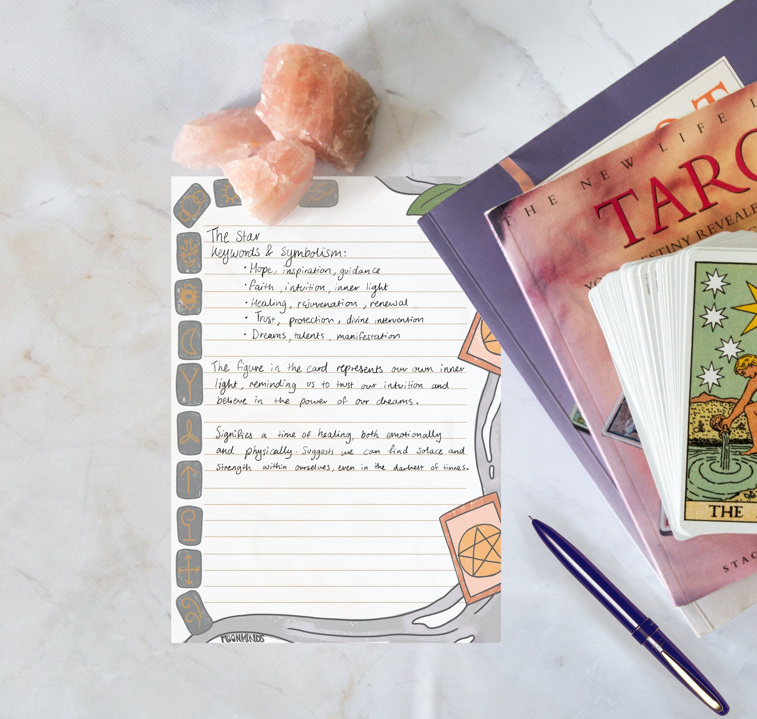 Printable Blank Notes Pages for Grimoires and Journals A4 and A5 ...