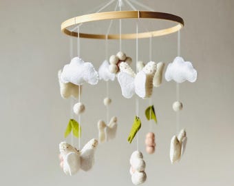 Mobile butterflies, nursery decoration, gift idea baby