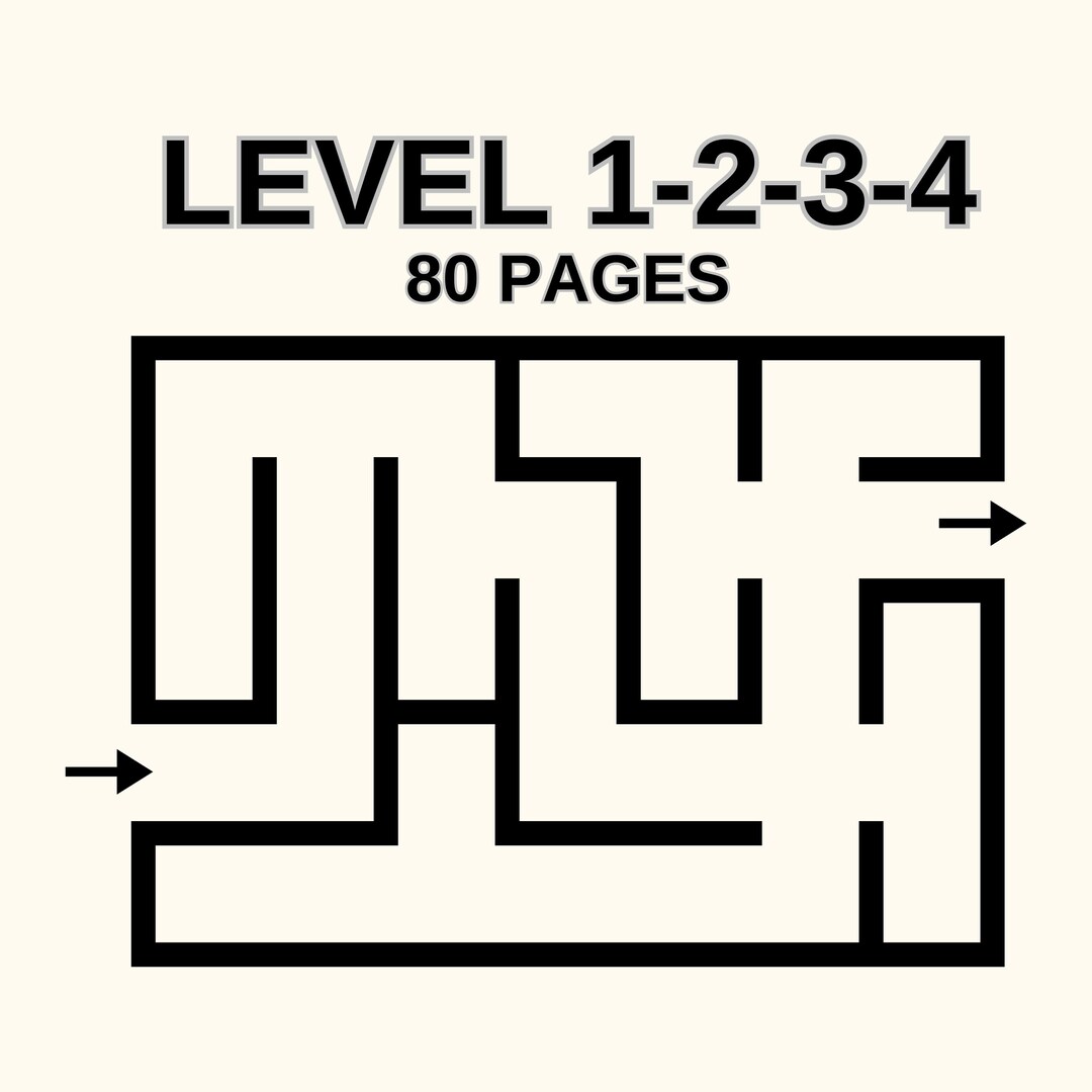 80 Maze Puzzle Pages - Fun and Challenging Printable Mazes - PDF ...